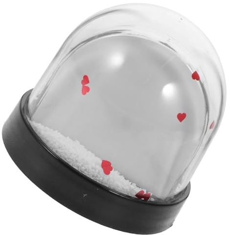 IMIKEYA Schneekugel Mit Fotoeinsatz Fotorahmen Für Kreative Zu Weihnachten Geburtstagen Und Feiertagen Leere Schneekugel Mit Schwarzem Sockel