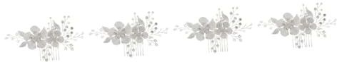 MAGICLULU 4 Stück Haarschmuck für die Braut roter Blumenhaarkamm Perlen Tiara hair accessories for brauthaatschmuck Haarschmuck für die Hochzeit braut haarkamm Temperament