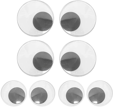TYGFRT 4 Pairs of Self-Adhesive Eyes, Craft Eyes, Self-Adhesive Swinging Eyes, Moving Eyes, Scrapbooking Craft Supplies, Eye Stickers