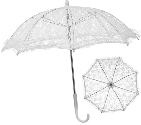 FOMIYES Regenschirm Für Hochzeit Braut Vintage-Spitzenschirm Bühnen-Requisiten Dekorativer Regenschirm Für Hochzeit Kostüm