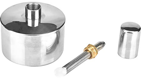Oil Burner Glass Pipe, Alcohol Lamp 400Ml Stainless Steel Thickened Alcohol Burner with Screw and Wick Chemistry Lad Lamp Oil Burner Pipe