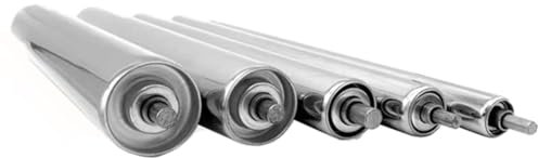 Industrial Factory Conveyor Rollers 100 200 300 400 500 600 700 800 900 1000 MM, Heavy Duty Gravity 5 Pack for DIY Roller Stand/ Table Saw/ Kayak Roller Loaders(Dia 38mm (1 1/2),L 35 2/5 (900mm))