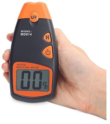Misuratore di umidità, Misuratore Umidità Muri, Intervallo da 5% a 40% Misuratore di umidità digitale LCD Misuratore di umidità for legno a 2 pin Tester for igrometro for legno umido , per Parete, Leg