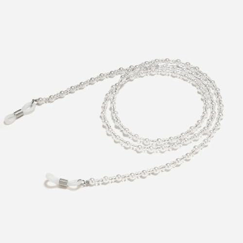 FUPOHUA Brillenband für Damen, Sonnenbrillenkette, Zylinderperlenkette, Anti-Fall-Brille, Brillenkordel, Halskette, Geschenk für Damen