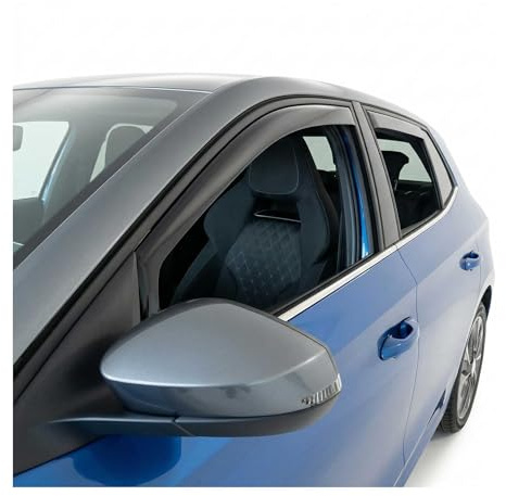 OMAC Windabweiser für Skoda Fabia mk4 2021-2023 Windschutz 4 TLG | Regenabweiser, Satz, Schützt vor Regen und Spritzwasser, waschstraßenfest