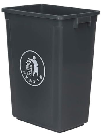 Bote De Basura para Exteriores, Contenedor De Basura, Contenedor De Residuos, Contenedor De Basura para Exteriores, para Patio, Cocina (Black 60l)