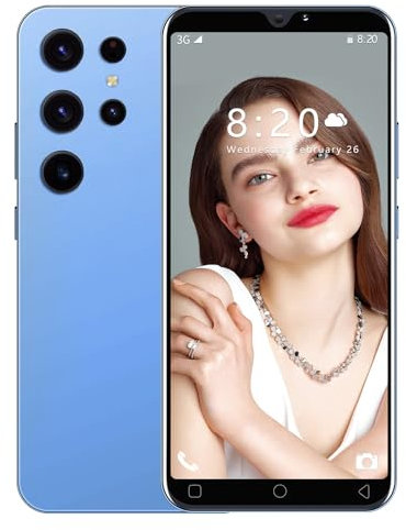 JoyHandy Cheap Mobile Phone, 5.0 IPS Display, 16GB Expandable to 128GB, Dual SIM Free Unlocked, Dual Camera, WIFI/Bluetooth/Face ID Cheap Cellphone (Blue)