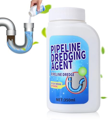 Agent de dragage de tuyauterie, agent déboucheur de canalisation, déboucheur de cuisine, puissant nettoyant pour tuyaux et évier pour un nettoyage rapide de la cuisine en poudre
