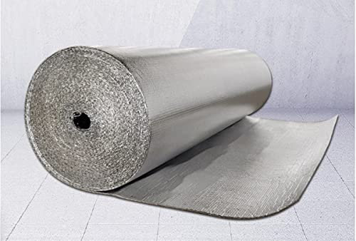 Thermal insulation film Self-adhesive Radiator Insulation Foil Vapour Barrier And Thermal Insulation Aluminium Foil Membrane Saves Energy & Money Various Size 3-4mm (Size : 1mx5m), Onecolor