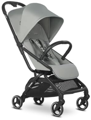 Easywalker Rockey S Kinderwagen & Buggy 0-22 kg – ab Geburt nutzbar mit Babyschale (Adapter separat), ab 6 Monaten als Buggy – große gefederte Räder Ø 18/20 cm – Fresh Green