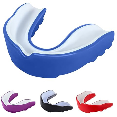 JYNVO 4 protectores bucales deportivos, protectores bucales deportivos para niños para todos los deportes de contacto completo, incluidos rugby, boxeo, artes marciales, hockey