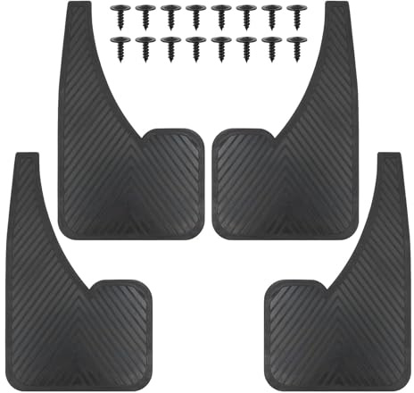UOCZZONMI Paraspruzzi in Gomma for Auto, parafanghi Anteriori e Posteriori, compatibili con VW Transporter T4 T5 T6 Multivan Caravelle, Camper, Camper.