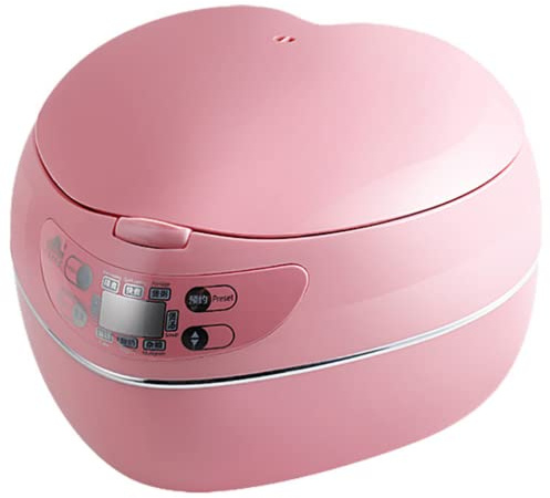 Arrocera en forma de corazón, tecnología inteligente con aislamiento de temperatura constante, ideal para hogares pequeños y fácil preparación de comidas