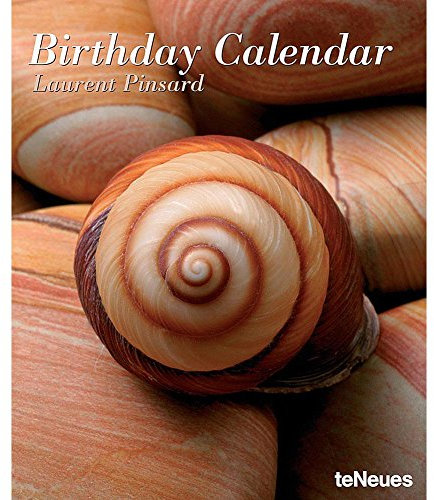 N NEUMANNVERLAGE - Shells & Stones Geburtstagskalender, 22x26,5cm, immerwährender Geburtstagskalender, Spiralbindung, Platz für Notizen und Geburtstage