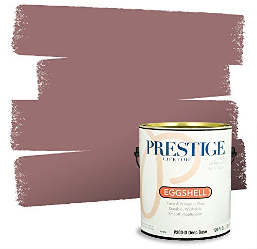 PRESTIGE Paints Interior Paint and Primer In One, 1-Gallon, Eggshell, Comparable Match of Benjamin Moore* Deep Mauve*