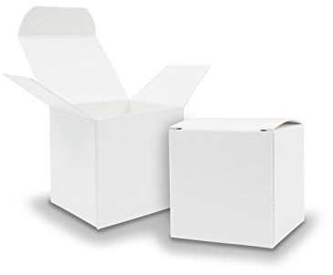25x itenga Würfelbox aus Karton 5x5cm weiß Gastgeschenk Schachtel zum Befüllen Hochzeit Adventskalender. Taufe Geburtstag Geschenk Kommunion