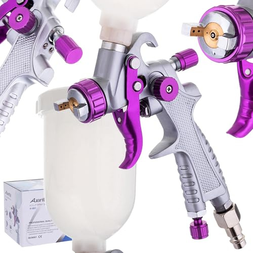 Auarita HVLP MINI Technology Pistola a spruzzo H-891 Ugello da 1,0 mm Durevole Capacità 250 ml per la verniciatura Tre modalità di regolazione Molto efficiente Adatto per materiali pesanti