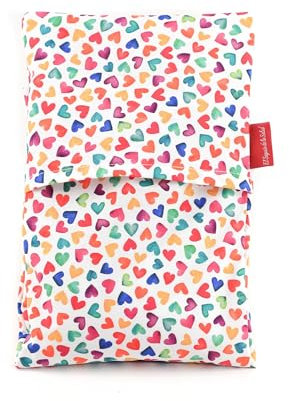 Saco Térmico de Semillas para microondas Aroma Lavanda, Azahar o Romero para aplicar Calor seco Natural 100% Algodón Agatha (Sin Aroma, L (28 x 26 x 2 CM con Funda))