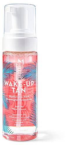Mystic Tan Wake-Up Tan Hyaluronic Acid Overnight Moisturizer – Self-Tan Water Mousse, 5.5 fl. oz / 172 ml