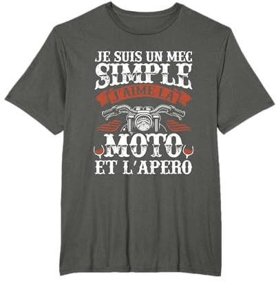 T-shirt Motard Homme Moto Cadeau Motorcycle