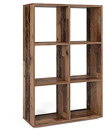 Vicco Raumteiler, Antikholz, 72 x 107.8 cm, geeignet zur Aufbewahrung und Trennung von Wohnbereichen