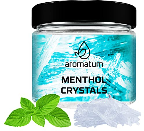 Sauna Zubehör Mentholkristalle 100g, Mentholkristalle für die Sauna zum Inhalieren | Saunaaufgüss Natürliche Menthol Kristalle | Ideal als Sauna Geschenkset Sauna, Menthol Aufgussmittel