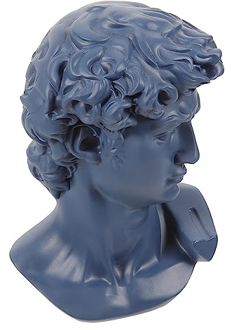 Anneome David Figur Harz Skulptur 15cm Dunkelblau Wohn und Schreibtischdeko Künstlerische David Statue