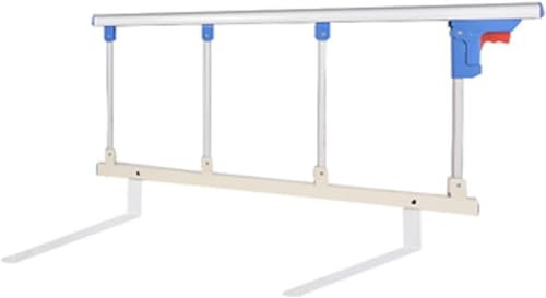 Bettgitter Handicap-Bettgitter, faltbares tragbares Sicherheitsgeländer for ältere Menschen/Erwachsene, Stützgriff, Krankenhaus-Metallgriff-Stoßstange, Laufstall/Holz ( Color : Blue , Size : 95*35Cm )