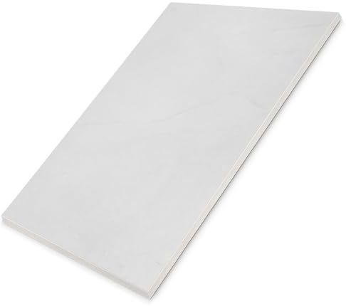 Hausfux Tischplatte nach Maß - 1,9 cm Starke Spanplatte, melaminbeschichtet, mit ABS-Kante - individueller Zuschnitt - Made in Germany (India Marmor, 200 x 70 cm)