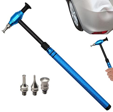 Auto Dent Fix Hammer - Hammer Dent Repair Tool, Auto Body Repair Hammer | Fahrzeug Dent Repair Leveling Hammer Ausziehbar, Knock Down Head Tap Aluminium Hammer Set für Auto Haiils Schäden Reparatur