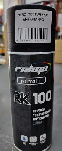 ROLMA bomboletta nero opaco testurizzata antigraffio per tutte le superfici - 400ml