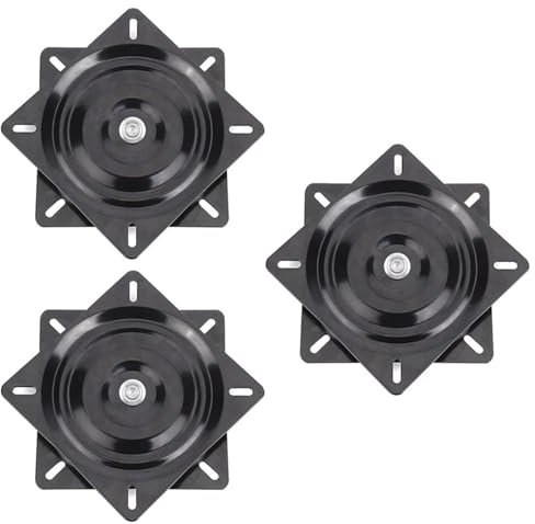 Sitz Drehplatte 3 x 6 Zoll Bootssitz-Drehplatte, Angelboot, Marine-Sitz, drehbar, 360-Grad-Drehung, Set 15,4 x 15,4 x 2 cm