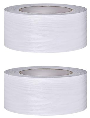 BBTISG 2 rotoli di bordo per carta da parati con venature del legno, 5 cm x 10 m, autoadesivo, in PVC, adesivo da staccare e attaccare, per cornice dello specchio del bagno, bordo decorativo per la