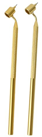 2Pcs Penna per Vernice a Linea Sottile Inclinata, Applicatore e Ritocco Carrozzeria, Penna da Scrittura Fluida 0,5 mm+0,7 mm