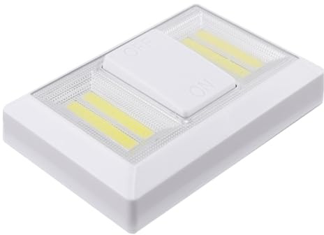 DOITOOL 4 Stück Wandleuchten Notbeleuchtung Magnetische Kleiderschranklampe LED Batteriebetrieben Weißes Licht für Flur Schrank Haushalt