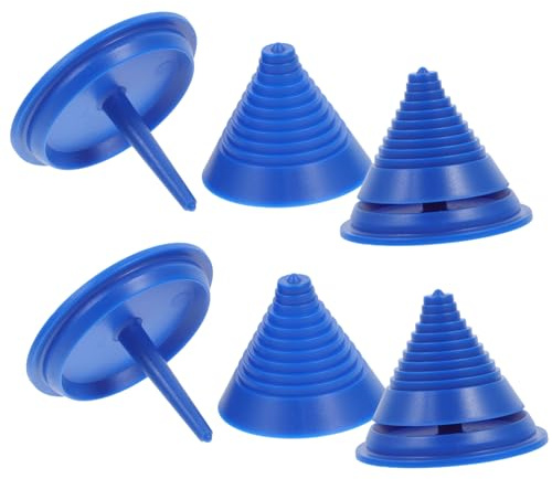UKCOCO Bilanciatore Lame Tagliaerba 4 Pezzi ABS Blu per Taglio