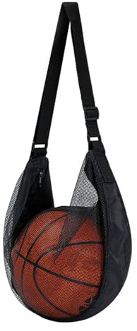Arvoni Bolsa de Red de Baloncesto, Pelotas Futbol, Bolsa de Baloncesto, Mochila Portátil de Pelota, Bolsas de Malla Deportiva con Correa de Hombro Ajustable, para Fútbol, Balon, Tenis, Rugby, Voleib
