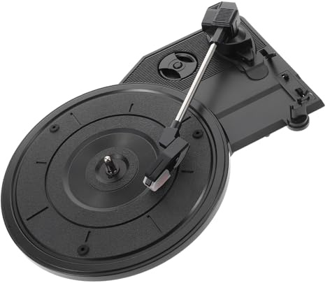 Supvox Großes Plattenspieler Phonographenwerk 200mm Plattenteller Mit Eingebauten Lautsprechern Retro Schallplattenspieler Nadelwechsel Leises Laufwerk Für Vintage Musikfans Und Heimdekoration