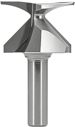 Yuhtech 1/2 Shank R30 Arc Bending Router Bits, Woodworking Router, Grooving Router Bits, Slotting Trimming Machine Milling Tool (Seamless)