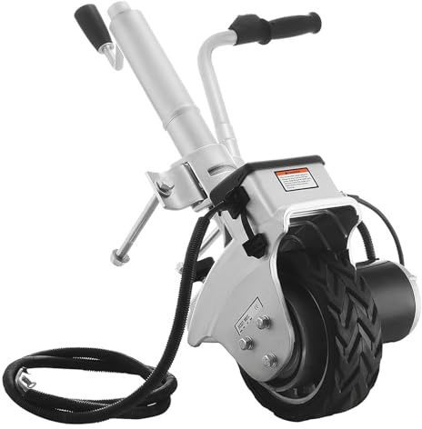Carrello elettrico motorizzato da 350 W e 12 V, capacità di carico 2270 kg, for roulotte, barche, rimorchi, auto, SUV, ecc Per uso fai da te