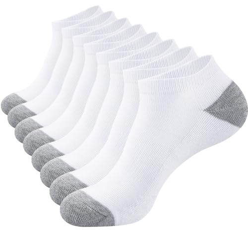 SockWaddles Hombre Calcetines Tobilleros Deportivos, 8 Pares,Transpirables