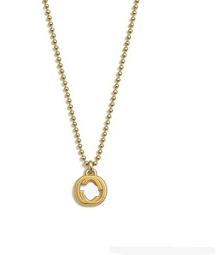 Fashion 18K Gold Plated Pendant Stainless Steel Necklace Charm, Adjustable Mini Ball Chain Necklace, Gold or Silver Tone, Best Gifts for Women Girls