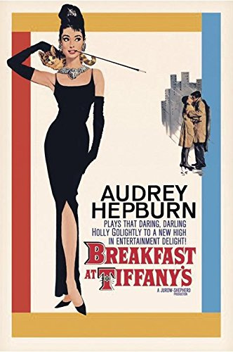 Close Up Breakfast at Tiffany's Poster Audrey Hepburn (61cm x 91,4cm) + Geschenkverpackung. Verschenkfertig!