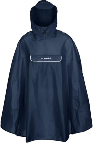 VAUDE Valdipino Poncho, Unisex Bambini, Marine, L