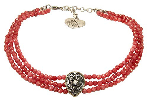 Alpenflüstern Trachten-Perlen-Kropfkette Adela - nostalgische Trachtenkette, eleganter Damen-Trachtenschmuck, Dirndlkette in traditionellen Farben DHK259