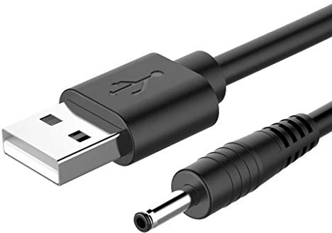 smallJUN - Cable de Carga USB a CC de 3,5 V para Foreo Luna, Luna 2, Mini, Mini 2, Go, Luxe - Limpiador Facial USB - Cable de Carga de 100 cm