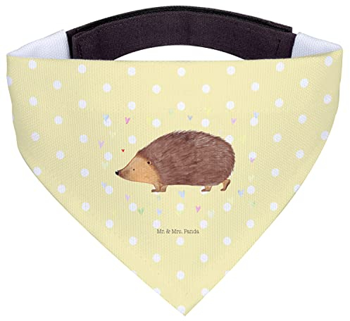 Mr. & Mrs. Panda Hundehalstuch M Igel Herzen - Geschenk, lustige Sprüche, Tiermotive, mittel, mittelgroße Hunde, Tiere, Gute Laune, Vertrauen