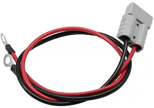 UZIAH 50 A 600 V Gabelstapler-Ladegerät Batterieanschluss Ladestecker Verlängerungskabel 8 AWG Mit O-Ring-Batterieanschluss-Schnellkupplung,Grau,200cm/6.5ft