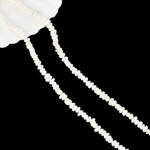 nbeads Über 129 Stück Natürliche Süßwasserzuchtperlen, Leinen Perlen Nuggets Form Lose Süßwasserperle Charms Perlen Für Handwerk Ohrring Armband Schmuckherstellung