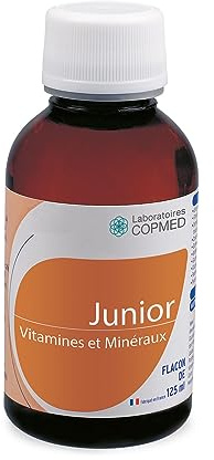 LABORATOIRES COPMED - Junior vitamines et minéraux - Complément Alimentaire - Sirop pour les enfants - Aide à optimiser les apports en vitamines et minéraux - Marque Française - Flacon de 125 ml